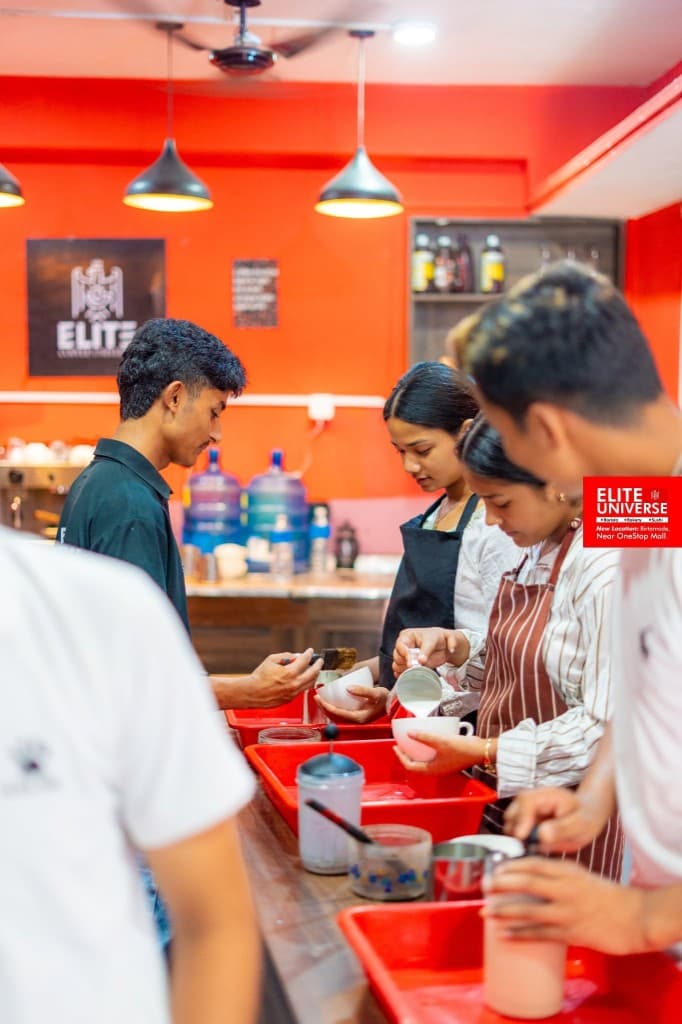 Barista class at Elite Universe